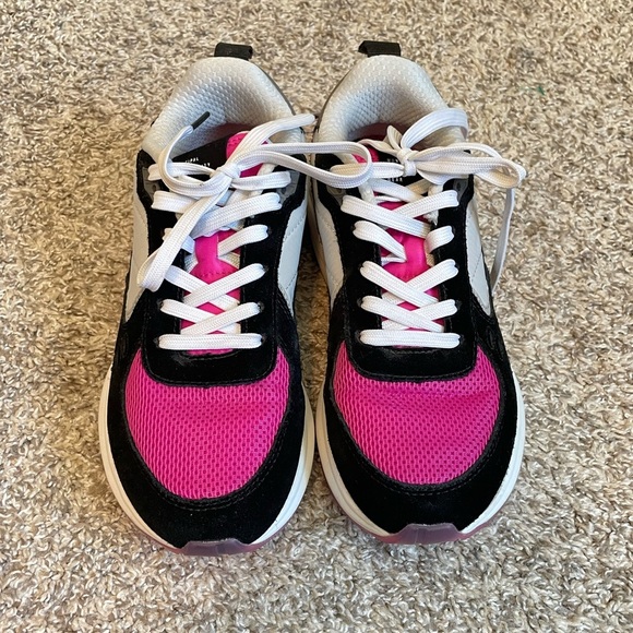 Municipal Origin Sneakers Shoes Size 7 / 7.5 Pink White Black - Picture 2 of 8